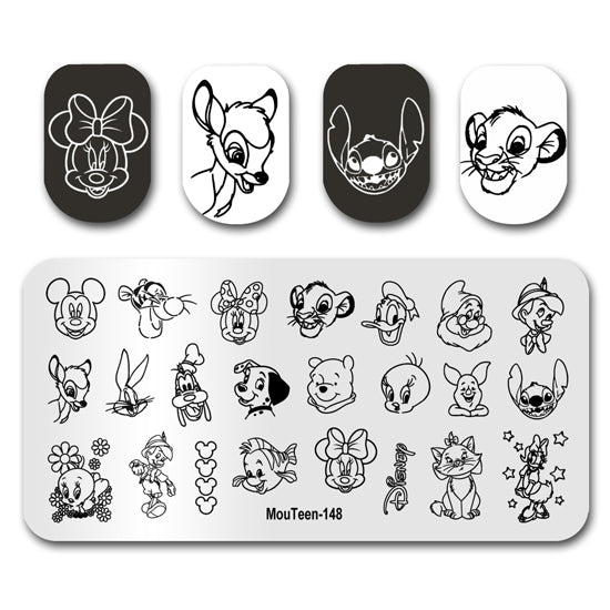 Cartoon Nail Stamping Plates