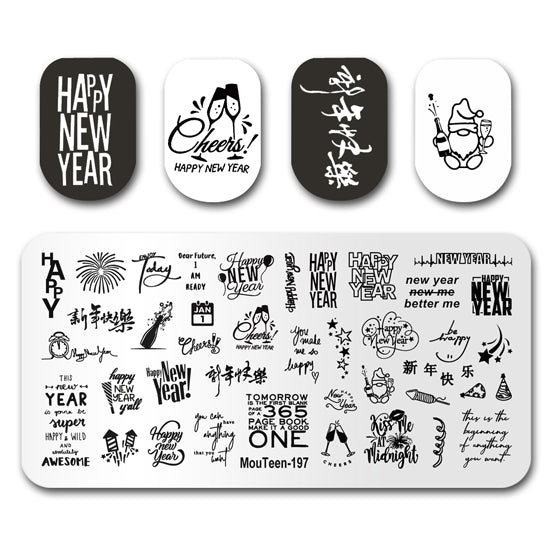 Mouteen New Nail Stamping Plate