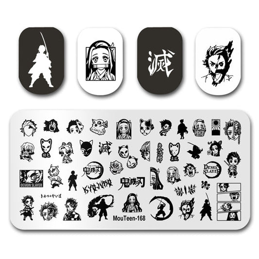 Japan Anime Nail Stamping Plates Mouteen-168