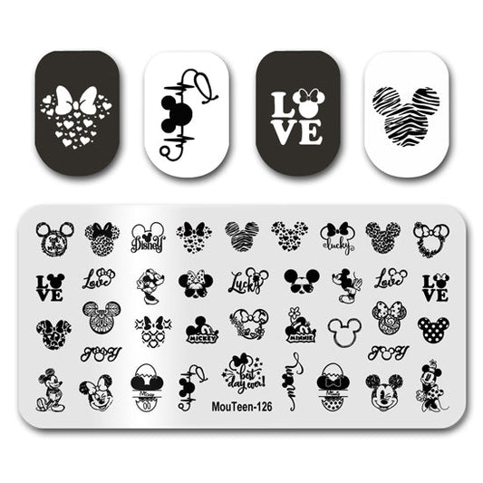 Love Disney Nail Stamping Plates Mouteen-126