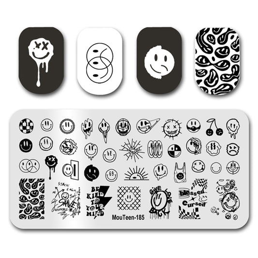 Smile Stamping Plate Mouteen-185