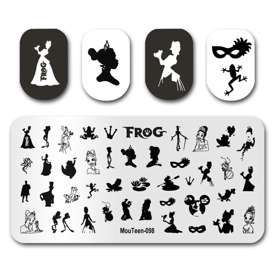 The Frog Princess Tiana Stamp Plates Mouteen-098