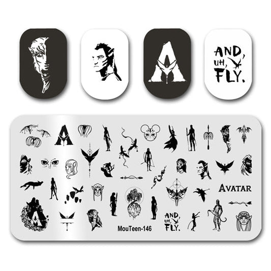 Disney Avatar Nail Stamp Plates Mouteen-146