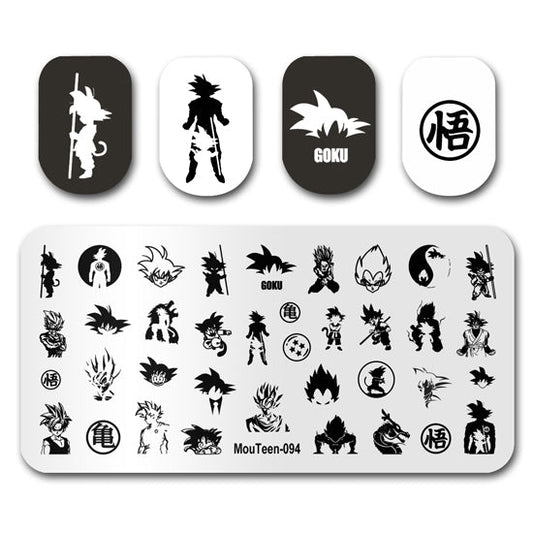 Dragon Ball Anime Nail Stamping Plates Mouteen-094