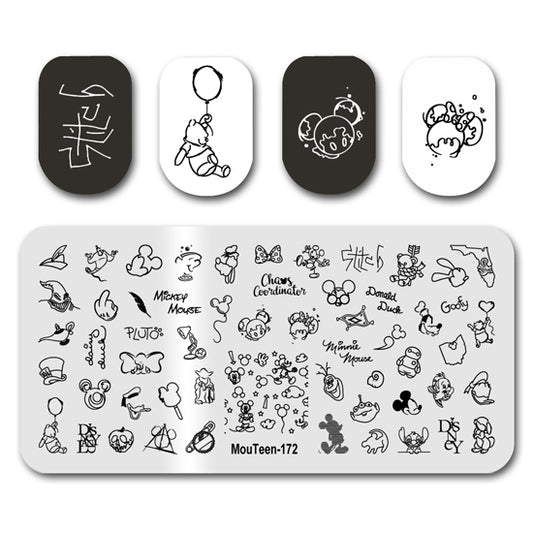 Disney Lin Art Stamping Plate Mouteen-172