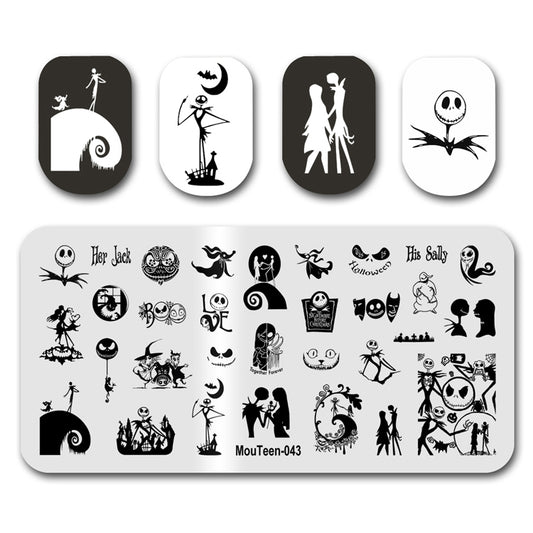Mouteen-043 Ernest Saves Christmas Nail Stamping Template Design Nails Stamper Plate