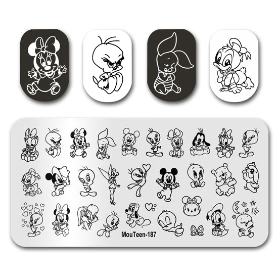 Tweety Bird Stamping Plate Mouteen-187