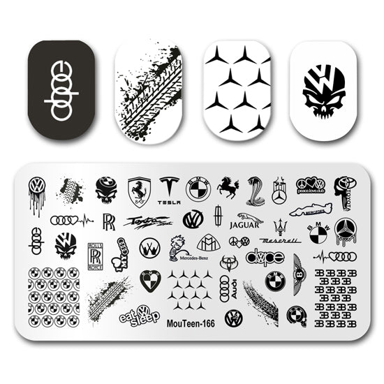 Car Logo Nail Stamping Plate Mouteen-166